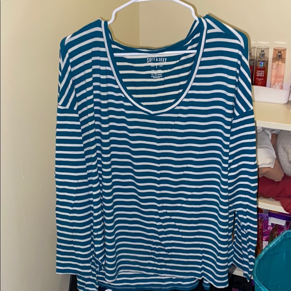 Soft and Sexy Stripped Tee